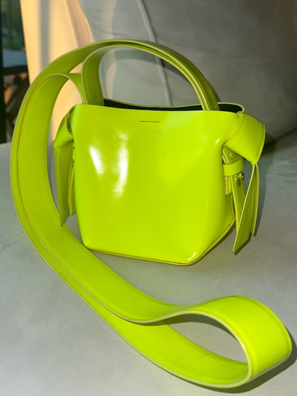 Acne Studios Leather Neon Micro Musubi - Picture 8 of 15